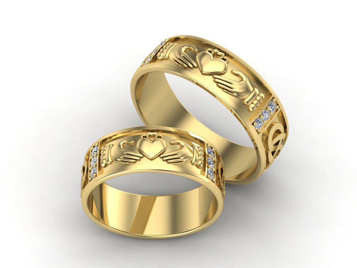 wedding model rings Jewelry Ring Jewelrythis Design: 3D Wedding Claddagh »