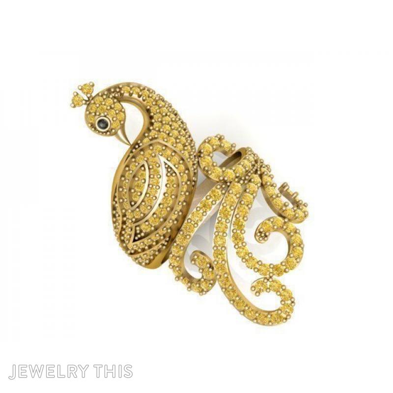peacock ring design