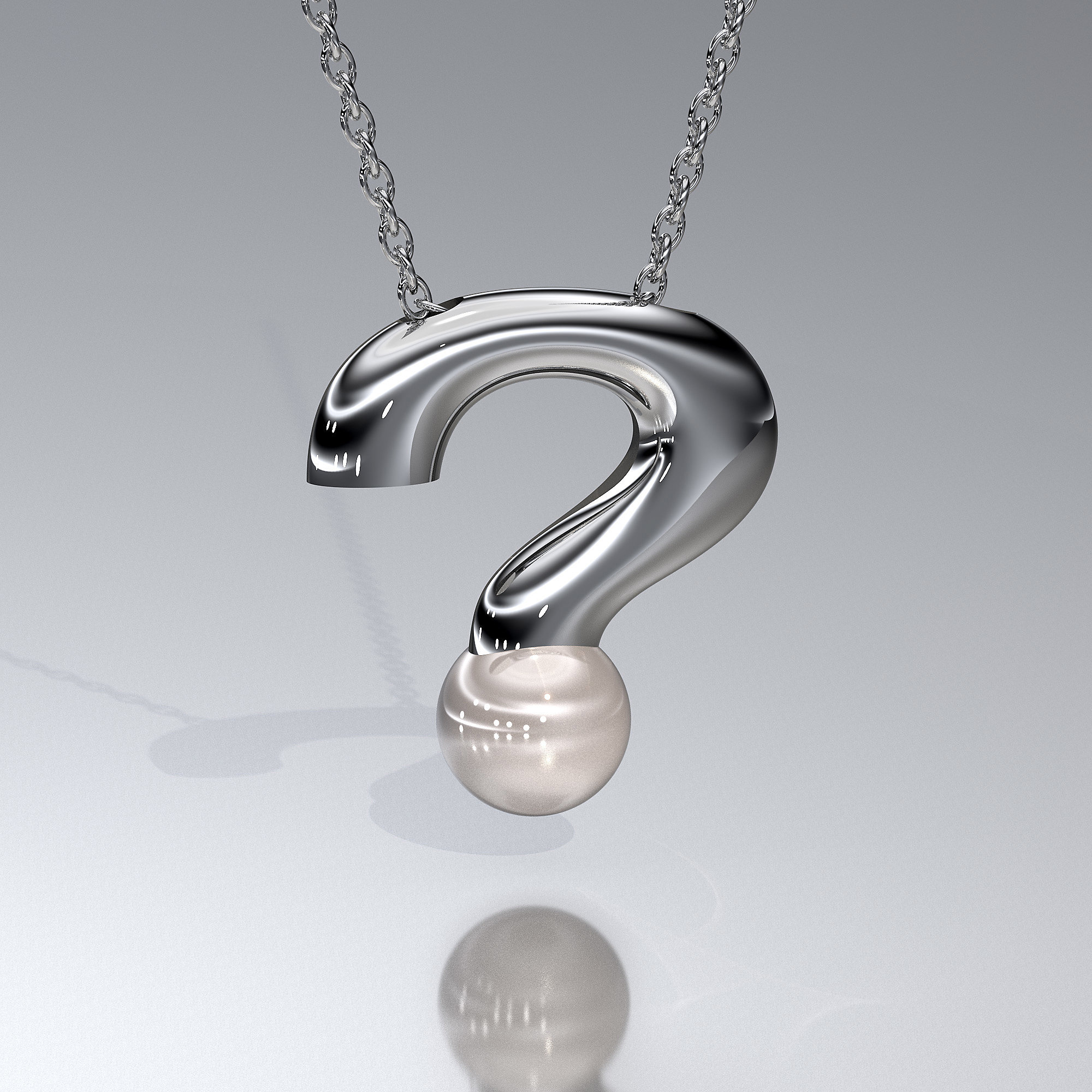 Question Mark Pendant » Custom Jewelry by Jewelrythis