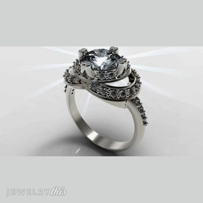 Elegant fashion ring - modern and classic