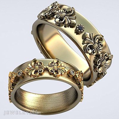 Example of jewelry with the fleur-de-lis