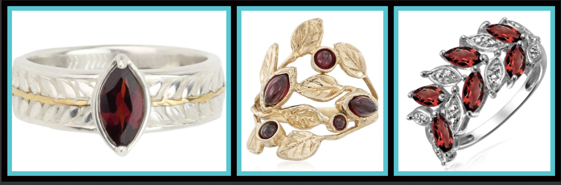 example of garnet jewelry