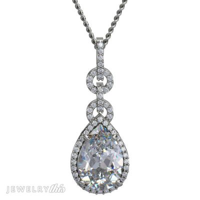 example of a pear-drop cut gemstone