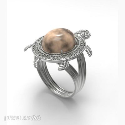 example of a ring with a split shank