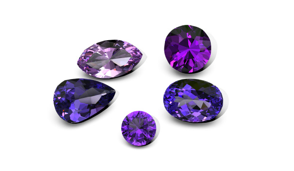 Loose Amethyst Gemstones
