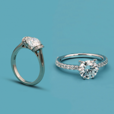comparison-between-a-diamond-engagement-ring-and-moissanite-engagement-ring