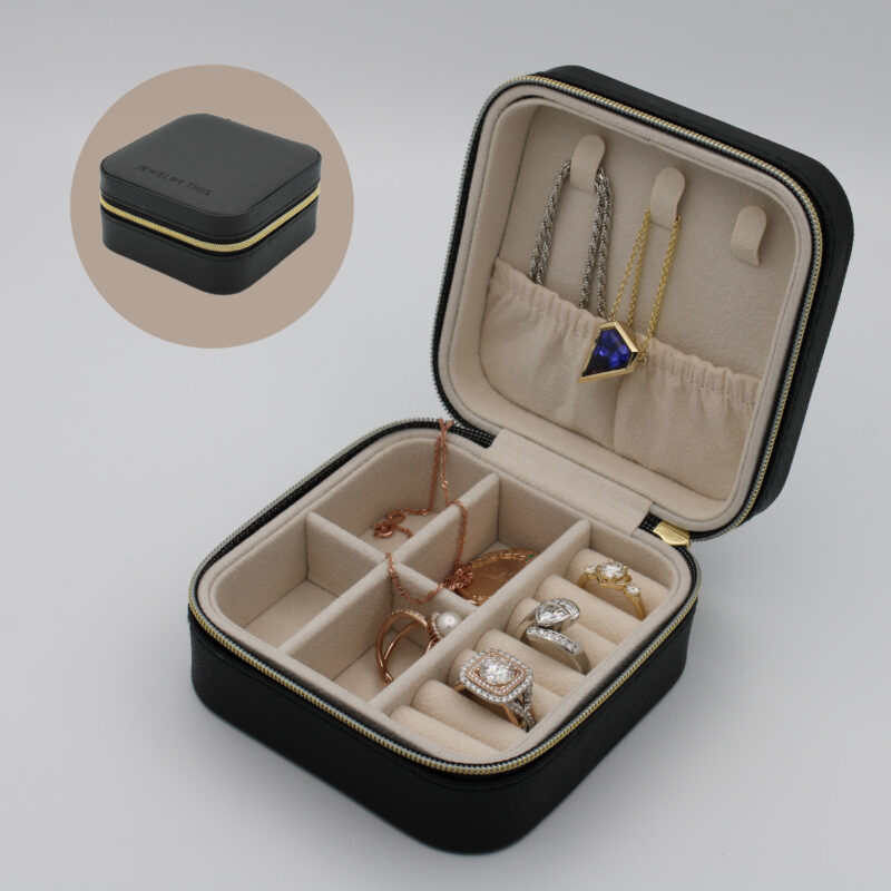 Square Travel Jewelry Case Square JewelryThis Travel Jewelry Case
