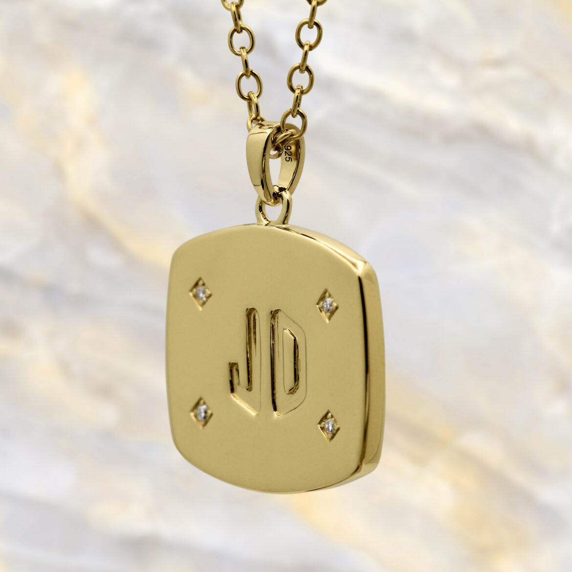 Grandfather Initial Pendant Necklace