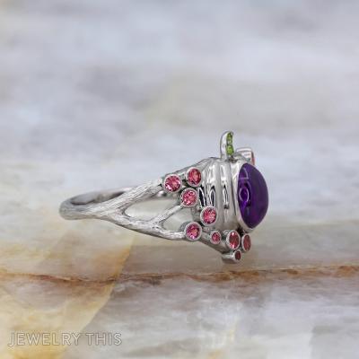 october tourmaline peridot amethyst